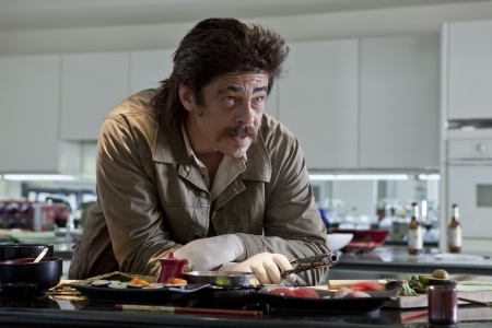 Lähes Charles Bronsoniksi muuntautuva Benicio Del Toro on etenemishaluinen keskiportaan huumepomo.